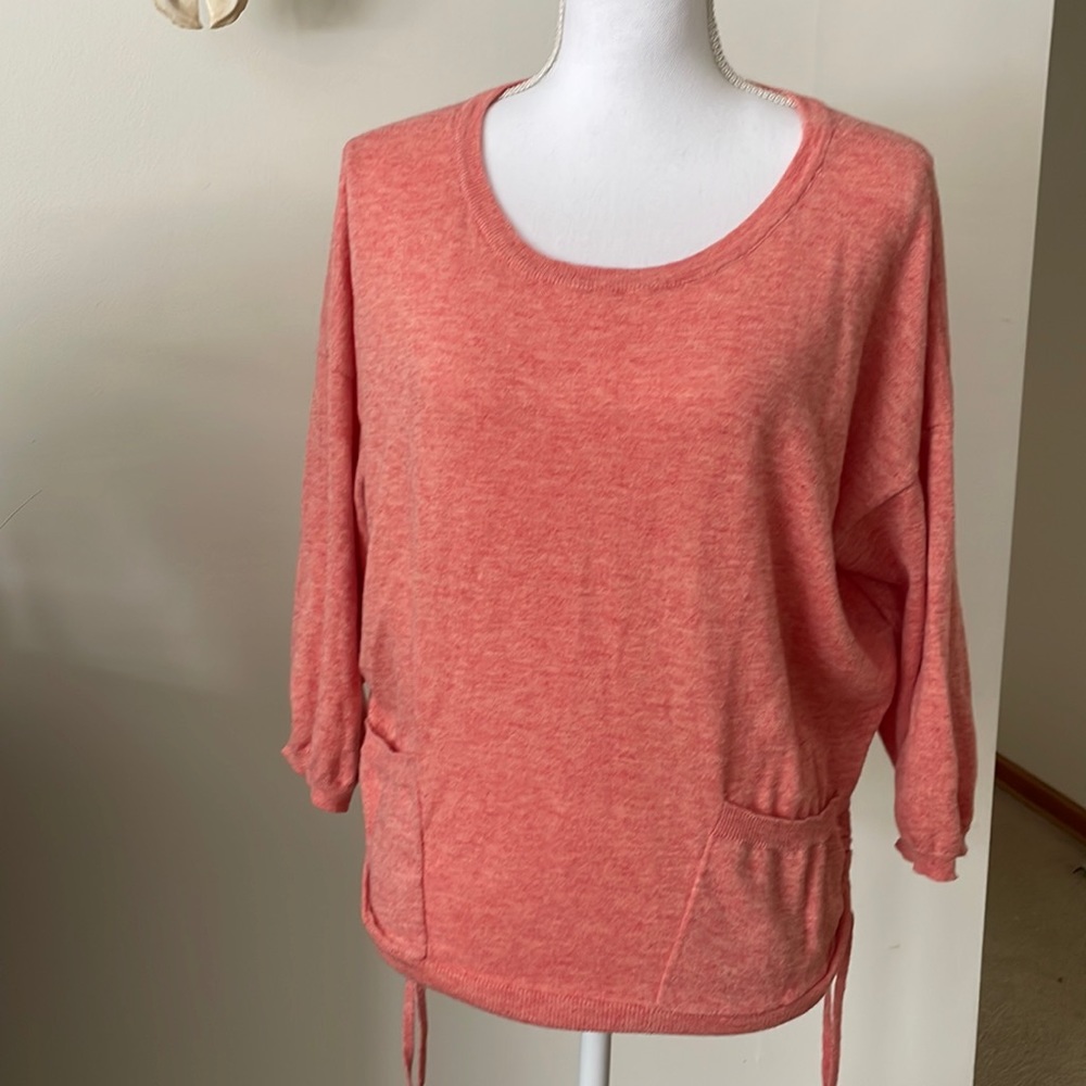 Democracy Coral Sweater Cardigan
